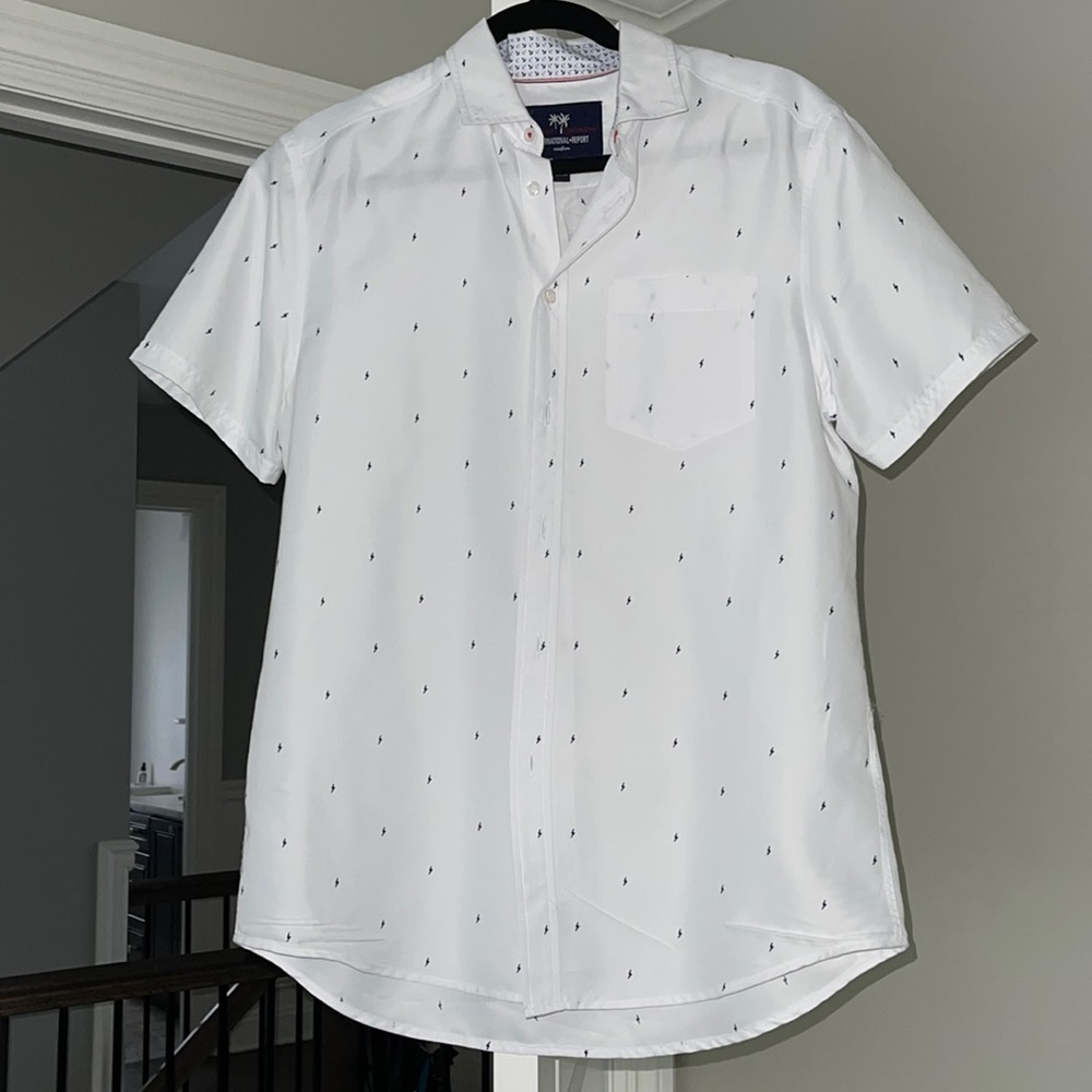 International Repot White button down shirt. Size M